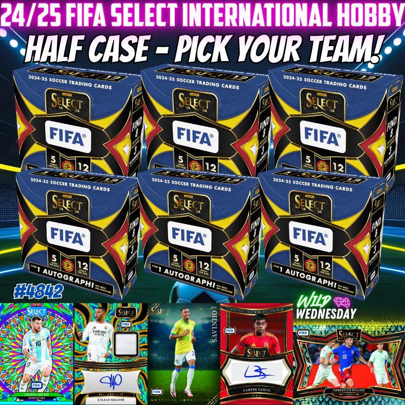 Break 4842 - 24/25 FIFA Select International Hobby - HALFCASE - Pick Your Team!