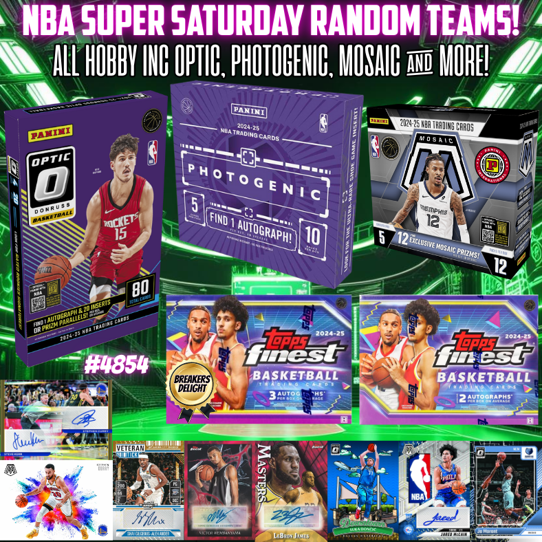 Break 4854 - NBA Super Saturday Optic x Photo & Mosaic Random Teams!