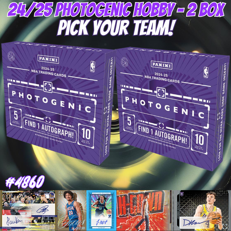 Break 4860 - NBA DOUBLE 24/25 Photogenic Hobby - Pick Your Team!