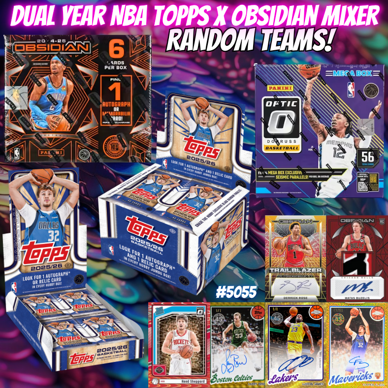Break 5055 - Dual Year NBA Topps x Obsidian Mixer ft Jumbo, Hobby & More - Random Teams!