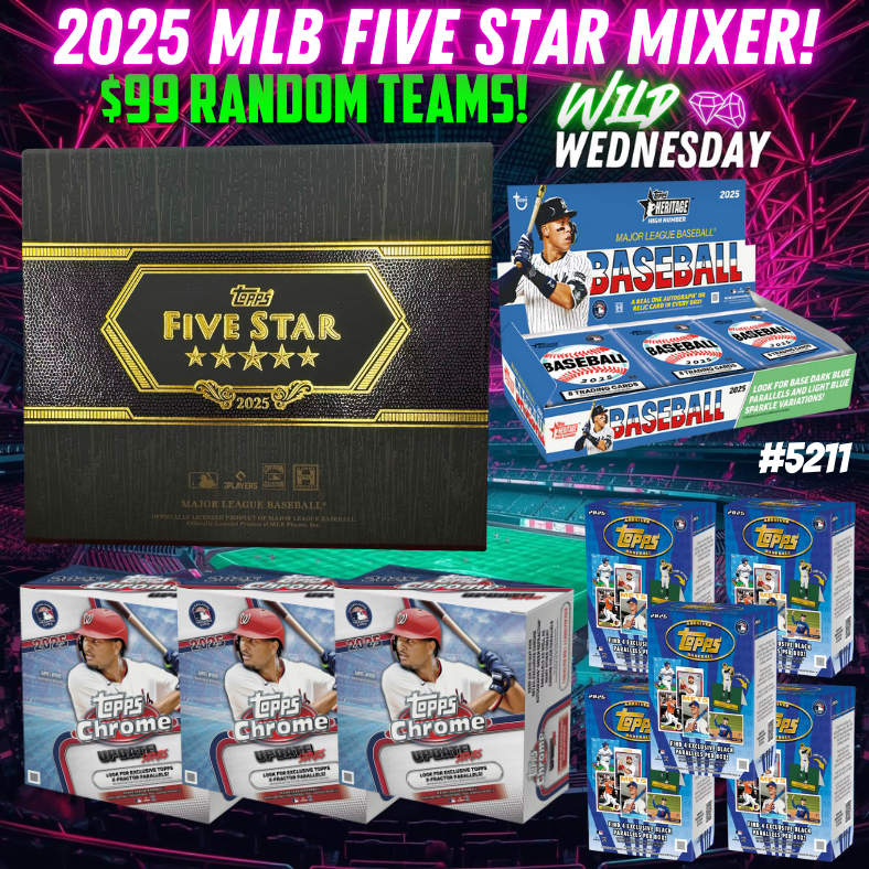 Break 5211 - 2025 MLB Five Star x Heritage & Chrome Mixer - Random Teams!