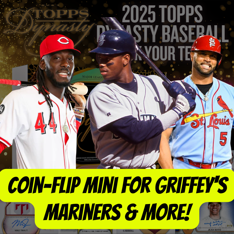Coin-Flip Mini for Griffey's Mariners & More in Break 5548 - 2025 Topps Dynasty Baseball - FULLCASE - 5 Box - PYT!