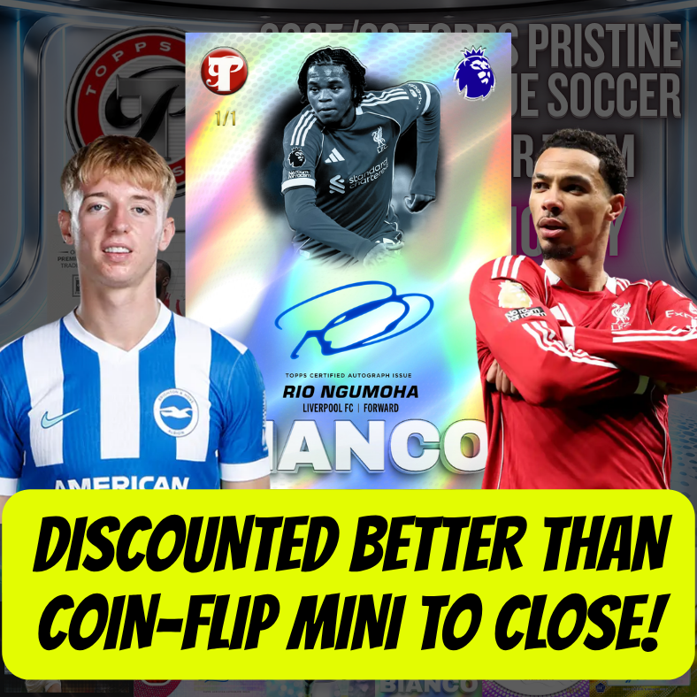 DISCOUNTED BETTER THAN COIN-FLIP MINI TO CLOSE Break 5609 - 25/26 Topps Pristine Premier League - FULL CASE - PYT! ROUND 2!