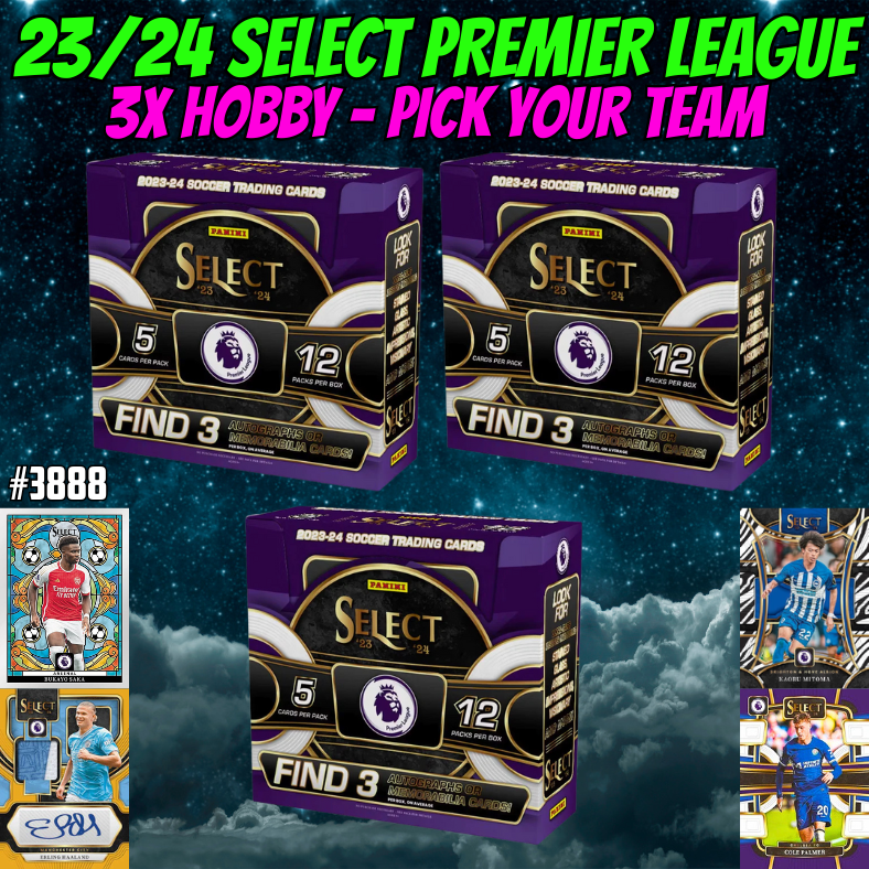 Break 3888 - 23/24 Select EPL HOBBY - 3 Box - Pick Your Team!