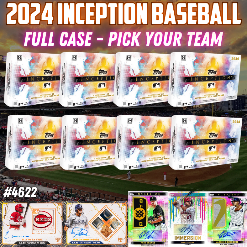 Break 4622 - 2024 MLB Inception FULL CASE Pick Your Team!