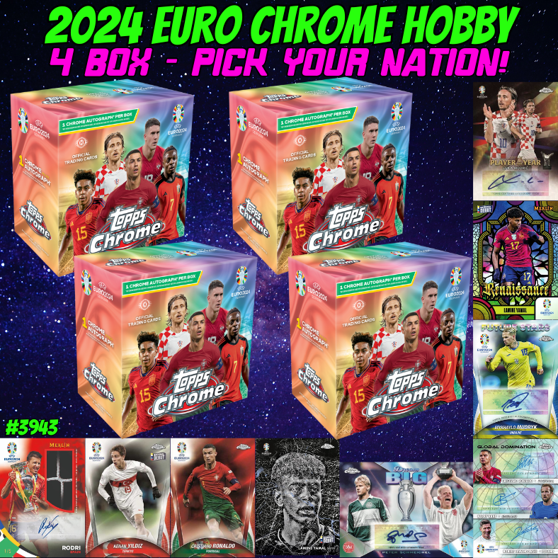 Break 3943 - 2024 Euro Chrome Hobby - 4 Box - Pick Your Nation!