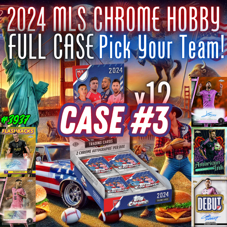 Break 3938 - 2024 Topps MLS Chrome - FULL CASE - Pick Your Team! ROUND 3