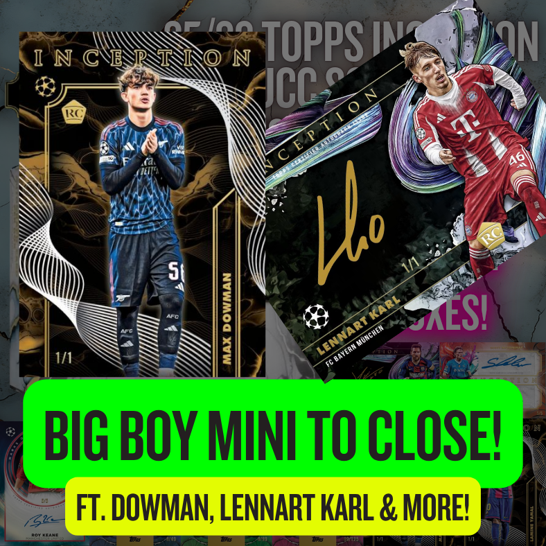 Big Boy mini to CLOSE Break 5629 - 25/26 Topps Inception UEFA Club Competitions Soccer - FULL CASE - PYT!