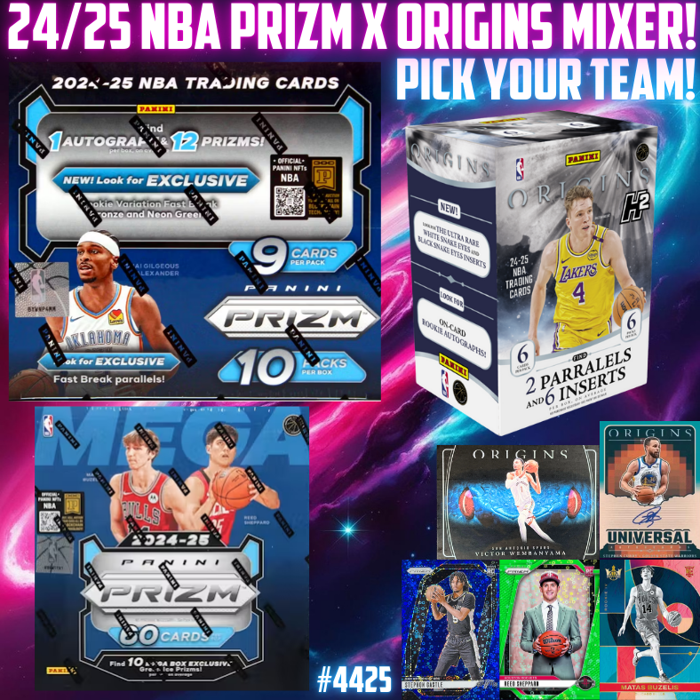 Break 4425 - NBA 24/25 Prizm x Origins 3 Box - Pick Your Team!