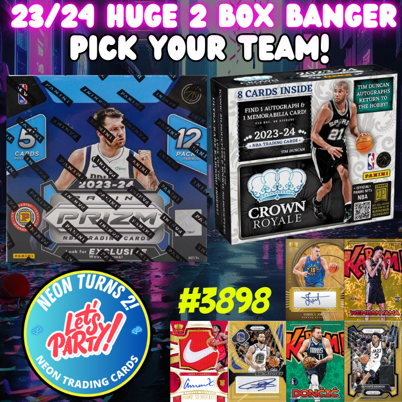 Break 3898 - NBA 23/24 Prizm Int. Hobby x Crown Royale Hobby - Pick Your Team!
