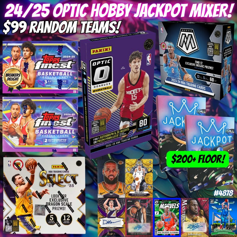 Break 4878 - 24/25 Optic Hobby JACKPOT Mixer - $99 Random Teams!