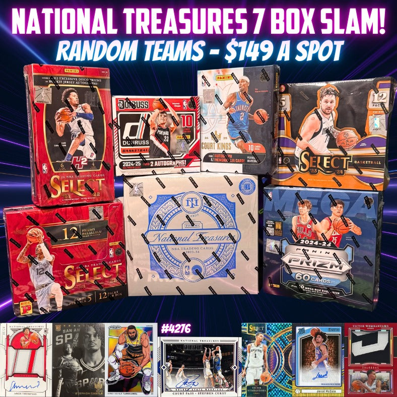 Break 4276 - NBA National Treasures 7 Box Slammer - Random Team!