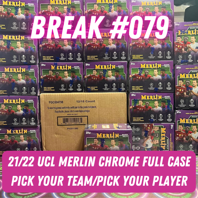 Break 079 - 21/22 Topps UEFA Merlin Magic - 12 Boxes of Hobby & 20 Blaster Boxes - Pick Your Player / Team PART 1 - Teams A-L