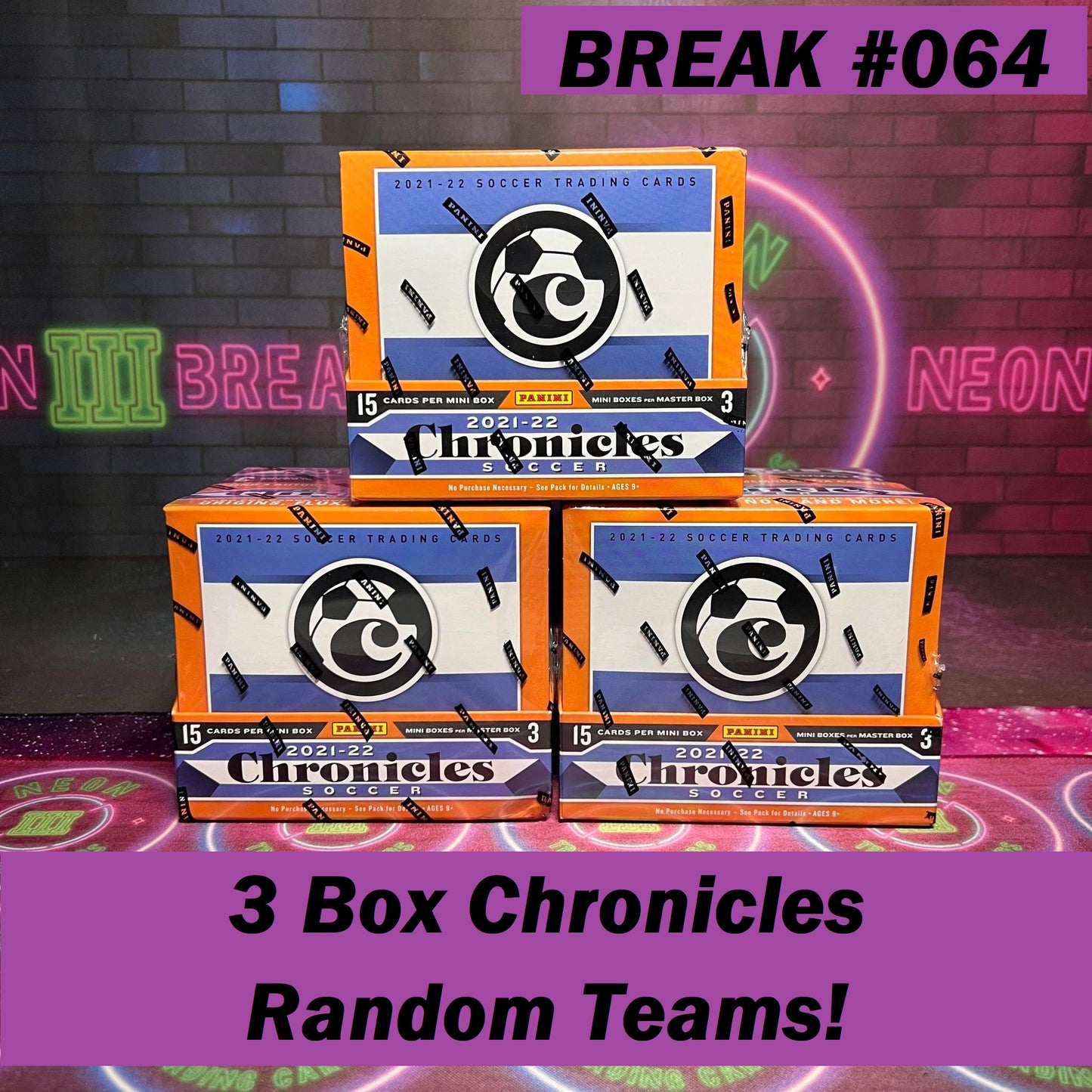 Break 064 - 21/22 Chronicles Hobby - 3 Box - Random Teams - $75 a spot