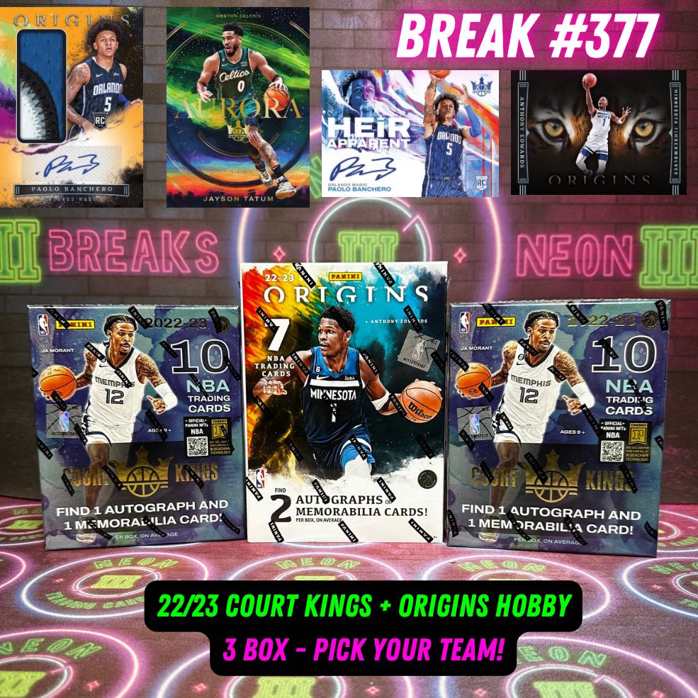 Break 377 - 22/23 NBA Court Kings x Origins Pick Your Team!