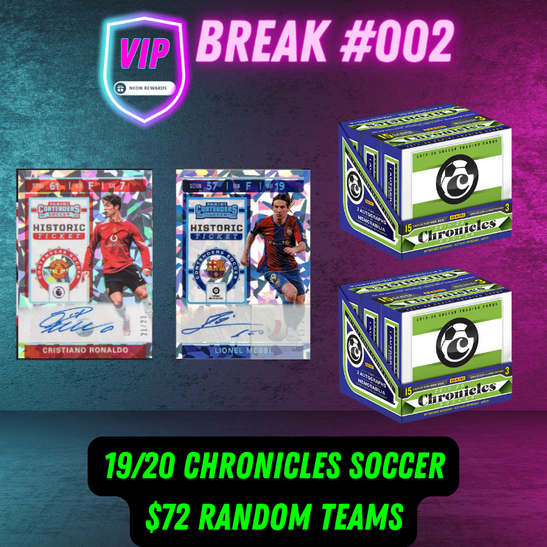 ONE SPOT PER PERSON - VIP Break 002 - 19/20 Chronicles Hobby 2 Box - Random Teams - $72 a spot