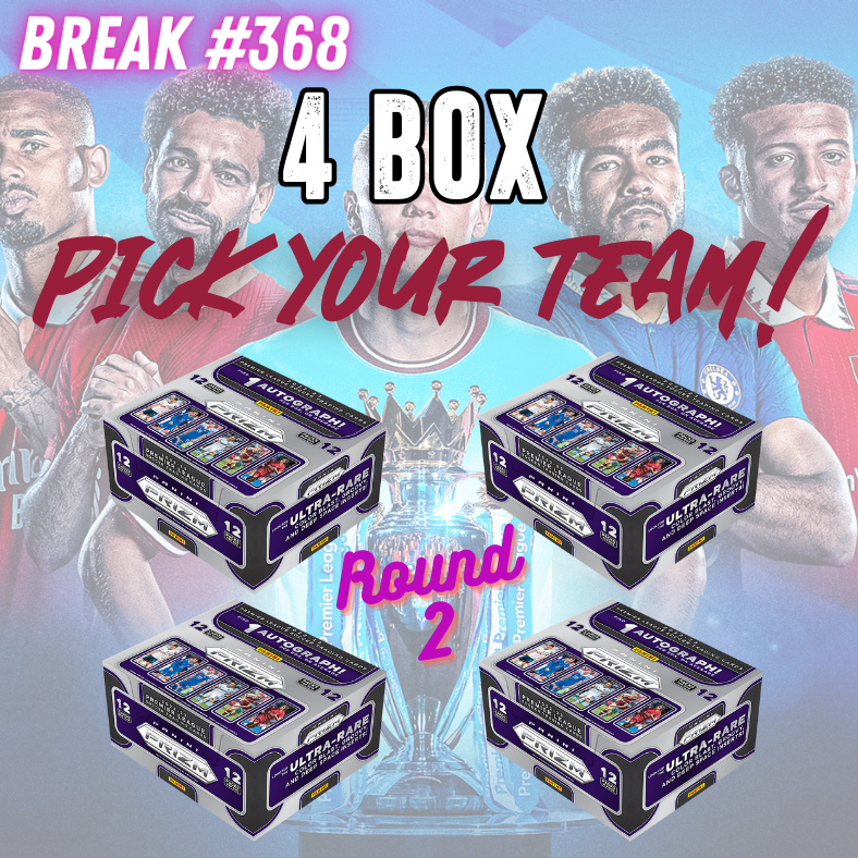 Break 368 - 22/23 EPL Prizm Hobby 4 Box - Pick Your Player / Team