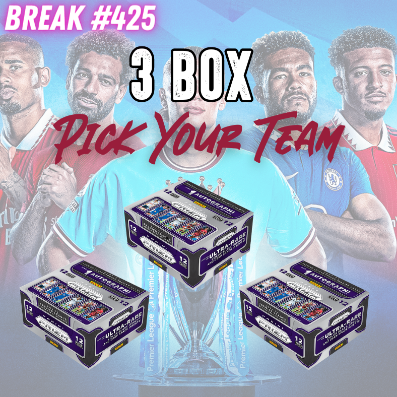 Break 425 - 22/23 EPL Prizm Hobby - 3 Boxes - Pick Your Team / Player!