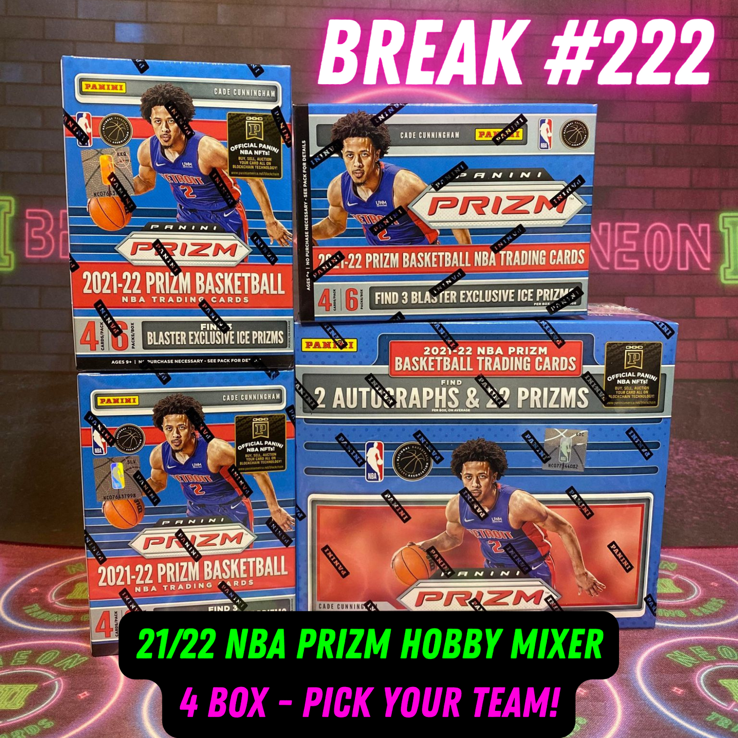 Break 222 -21/22 NBA Prizm Hobby Mixer - Pick Your Team!
