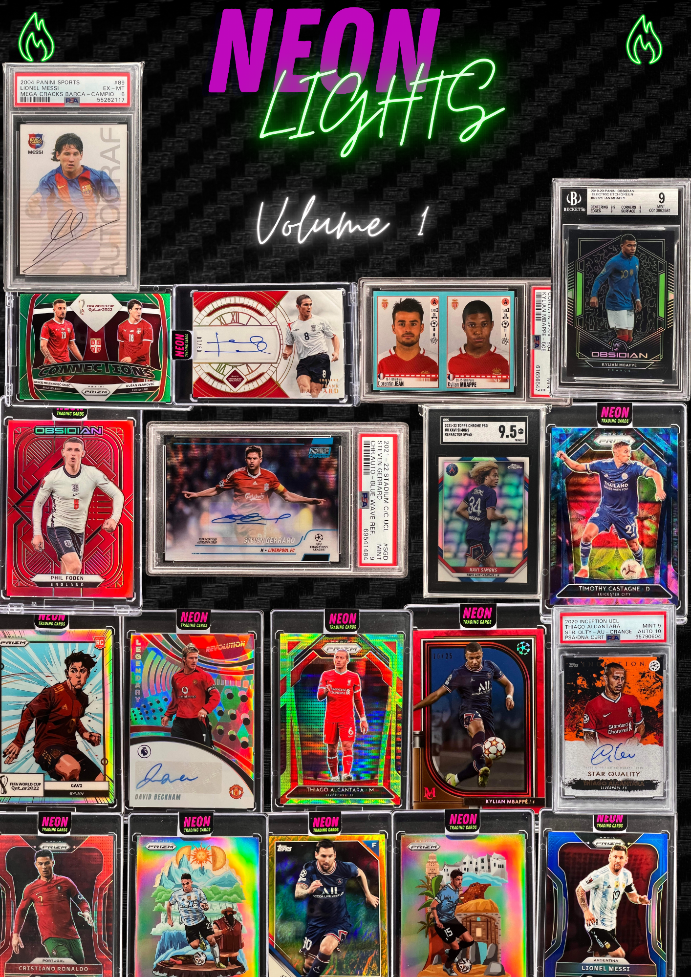 Break 220 - Neon Lights Volume 1 Repack - 4 Box - Random Teams