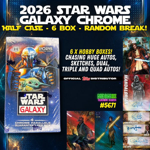 Break 5671 - Star Wars Galaxy HALF CASE - 6 Box - Random Card!