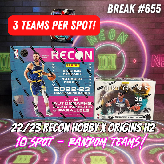 Break 654 - 22/23 Court Kings x Origins 10 Spotter - 3 Teams Per Spot!