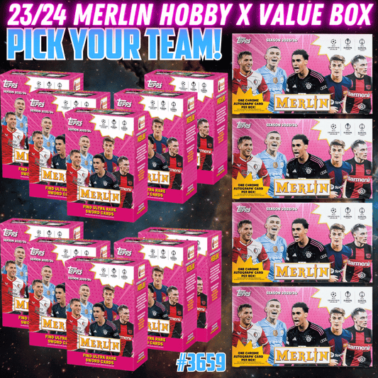 Break 3659 - 23/24 UCC Merlin Hobby x Value 14 Box Mixer - Pick your Team!