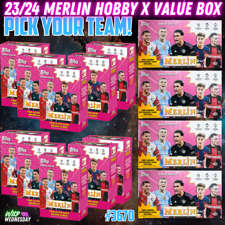 Break 3670 - 23/24 UCC Merlin Hobby x Value 14 Box Mixer - Pick your Team!