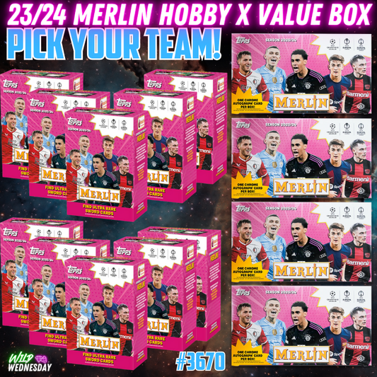 Break 3670 - 23/24 UCC Merlin Hobby x Value 14 Box Mixer - Pick your Team!
