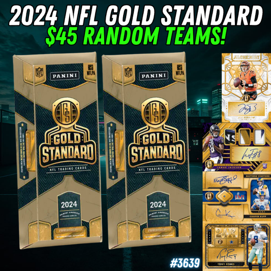 Break 3639 - 2024 NFL Panini Gold Standard Hobby - 2 Box - Random Teams!