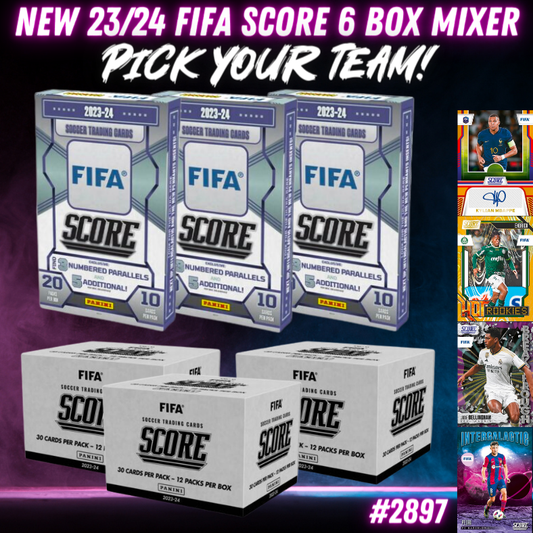 Break 2897 - New 23/24 FIFA Score Retail x Fat Pack 6 Box - Pick Your Team!