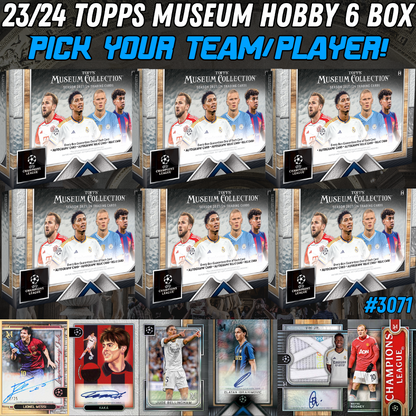 Break 3071 - 23/24 Topps UEFA Club Comp Museum Collection - HALF CASE - Pick Your Team!