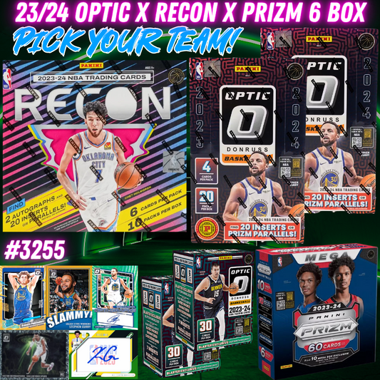 Break 3255 - NBA 23/24 Optic x Recon x Prizm 6 Box - Pick Your Team!