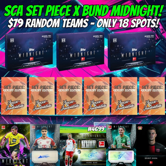 Break 4699 - SCA Set Piece "Kick Off" Repack x 23/24 Bund Midnight - Random Teams!