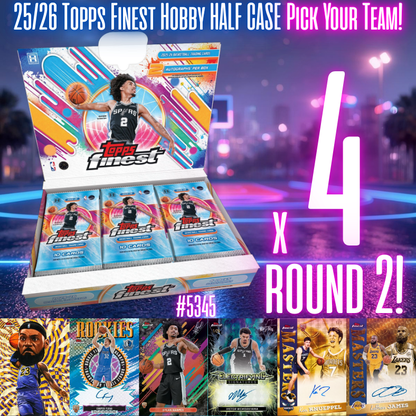 Break 5345 - 25/26 NBA Finest - RELEASE DAY HALF CASE - Pick Your Team! ROUND 2!