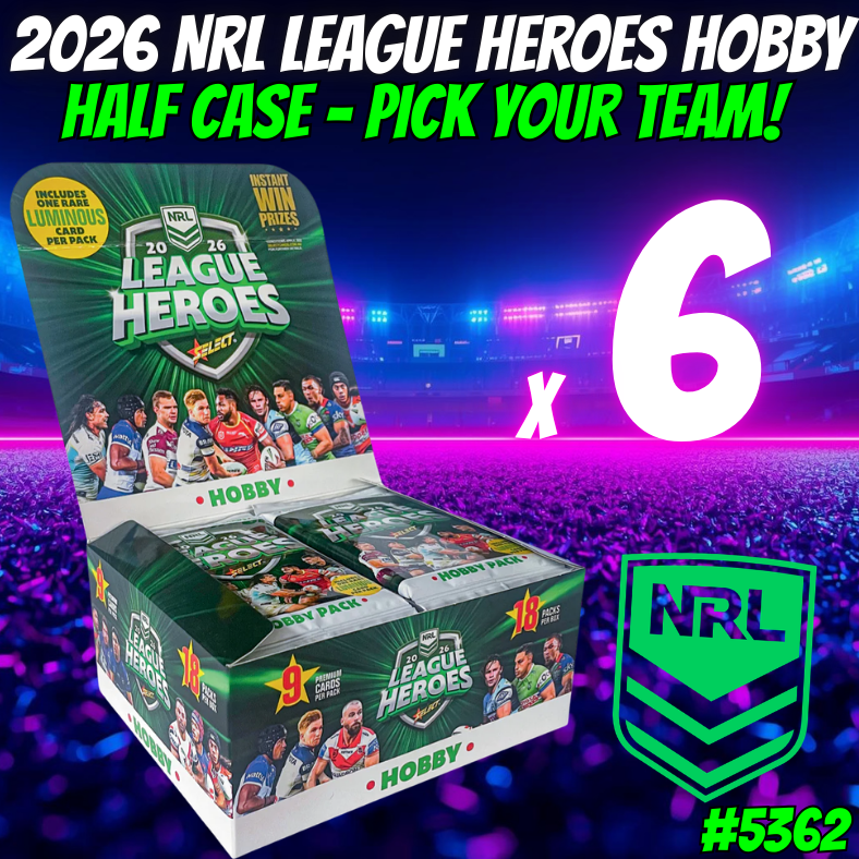 Break 5362 - 2026 NRL League Heroes HOBBY - HALF CASE - Pick Your Team!