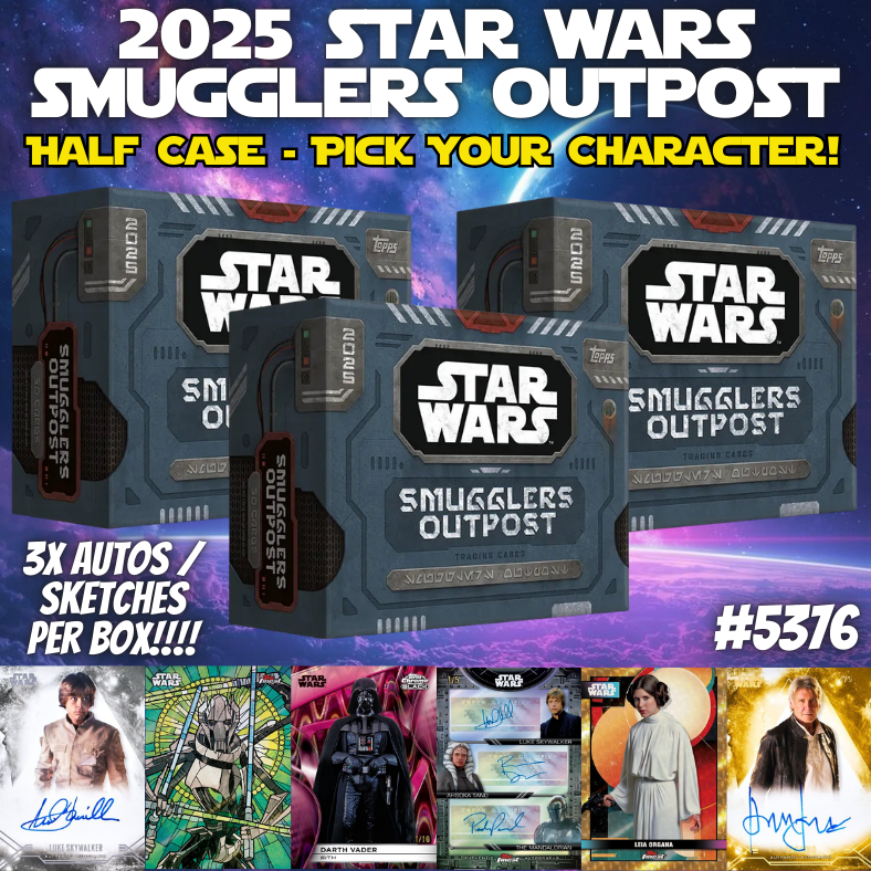 Break 5376 - 2025 Star Wars Smugglers Outpost - HALF CASE - Pick Your Character!