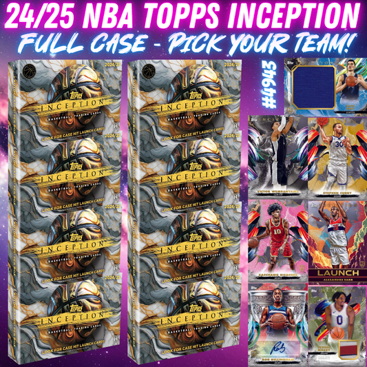 Break 4943 - 24/25 NBA Topps Inception - FULL CASE - Pick Your Team!