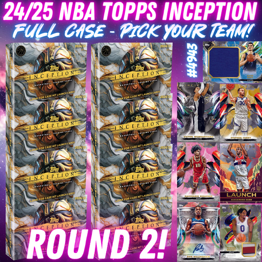 Break 4945 - 24/25 NBA Topps Inception - FULL CASE - Pick Your Team! ROUND 2!