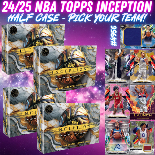 Break 4956 - NBA 24/25 Inception Hobby - HALF CASE - Pick Your Team!