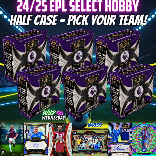 Break 4959 - 24/25 EPL Select Hobby - Half Case - Pick Your Team!