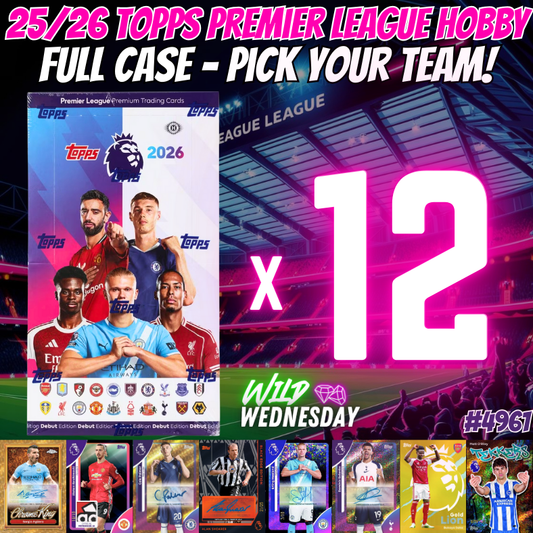 Break 4961 - 25/26 Topps Premier League Hobby - Full Case - Pick Your Team!