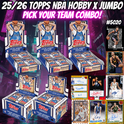 Break 5020 - 25/26 Topps NBA Hobby x Jumbo Pick Your Team Combo!