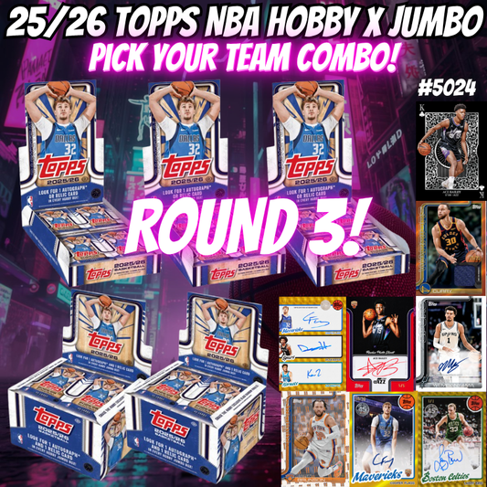 Break 5024 - 25/26 Topps NBA Hobby x Jumbo Pick Your Team Combo! ROUND 3!
