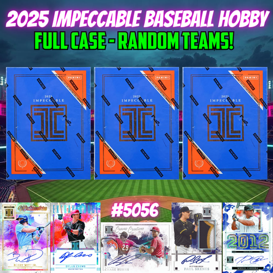 Break 5056 - 2025 Impeccable Baseball - FULL CASE - Random Team!