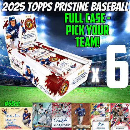 Break 5300 - 2025 Topps Pristine Baseball - FULL CASE - Pick Your Team!
