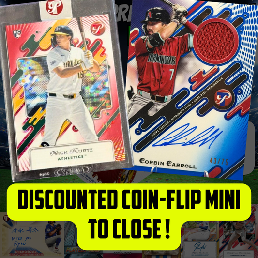 DISCOUNTED Coin-flip Mini to CLOSE Break 5300 - 2025 Topps Pristine Baseball - FULL CASE - Pick Your Team!