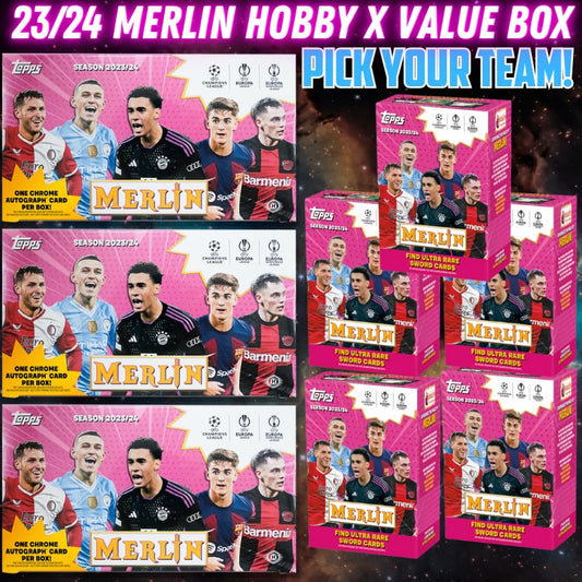 Break 3597 - 23/24 UCC Merlin Hobby x Value Box - Pick Your Team/Player!