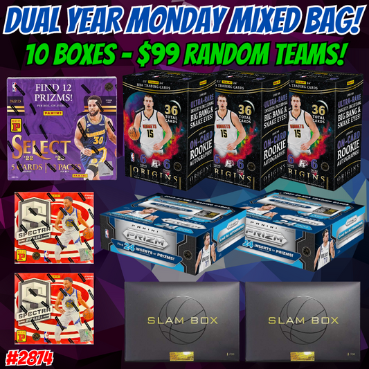 Break 2874 - NBA Dual Year Monday Mixed Bag - 10 Boxes - Random Teams!