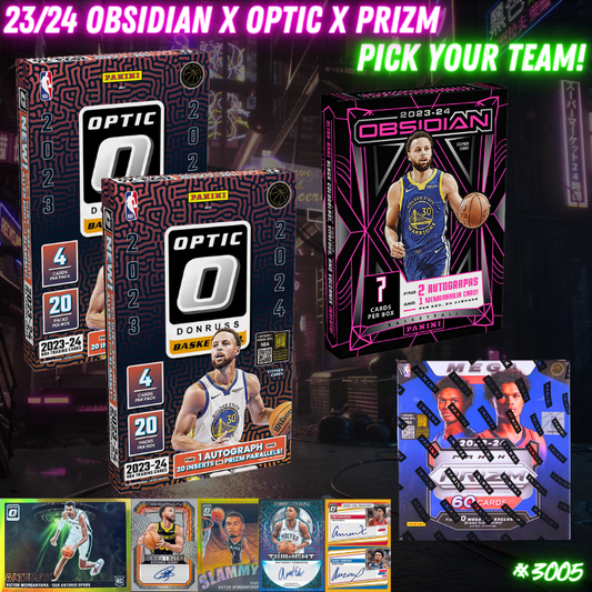 Break 3005 - NBA 23/24 Obsidian x Optic x Prizm - Pick Your Team!